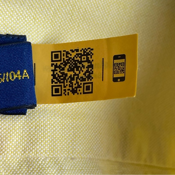 Polo Ralph Lauren Oxford Shirt | Men’s Slim Fit Yellow Button Down | XL - Picture 12 of 17